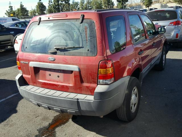 1FMYU02Z56KA24998 - 2006 FORD ESCAPE XLS RED photo 4