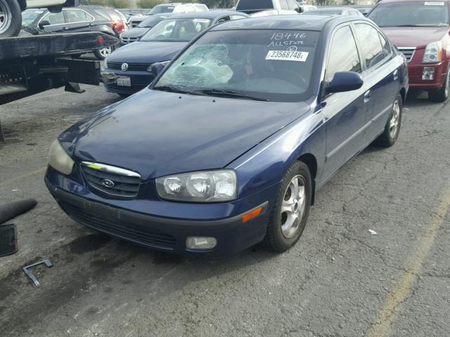 KMHDN45D03U528751 - 2003 HYUNDAI ELANTRA GL BLUE photo 2