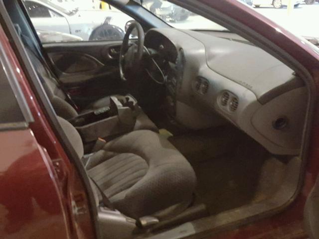 1G2HX54K614136204 - 2001 PONTIAC BONNEVILLE MAROON photo 5