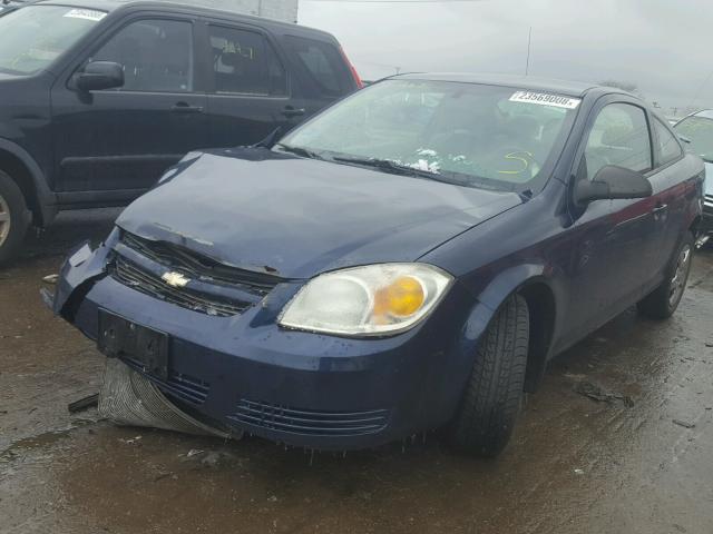 1G1AK18F687165205 - 2008 CHEVROLET COBALT LS BLUE photo 2