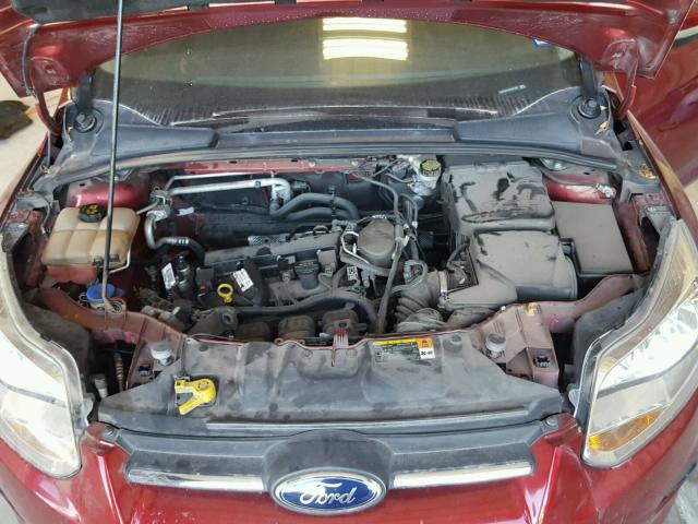 1FADP3F21DL381360 - 2013 FORD FOCUS SE RED photo 7