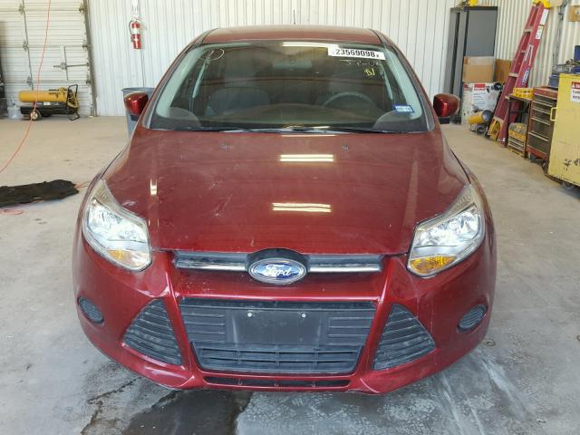 1FADP3F21DL381360 - 2013 FORD FOCUS SE RED photo 9