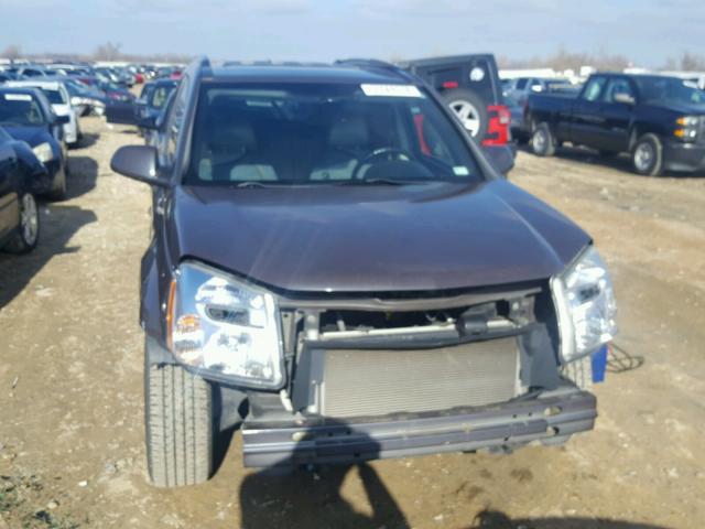 2CNDL63F776095634 - 2007 CHEVROLET EQUINOX LT PURPLE photo 9