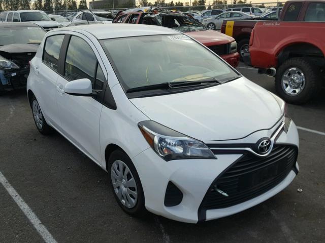 VNKKTUD37FA046236 - 2015 TOYOTA YARIS WHITE photo 1