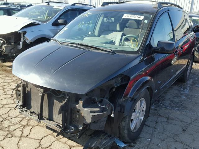 5N1BV28U86N100108 - 2006 NISSAN QUEST S BLACK photo 2