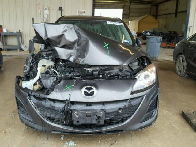 JM1BL1SF5A1262910 - 2010 MAZDA 3 I GRAY photo 9