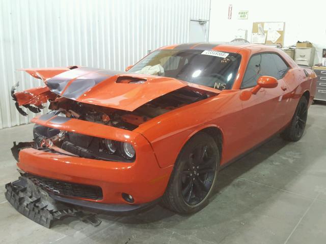 2C3CDZAG5HH532213 - 2017 DODGE CHALLENGER ORANGE photo 2