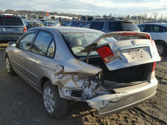 2HGES26791H521961 - 2001 HONDA CIVIC EX 银色 照片 3