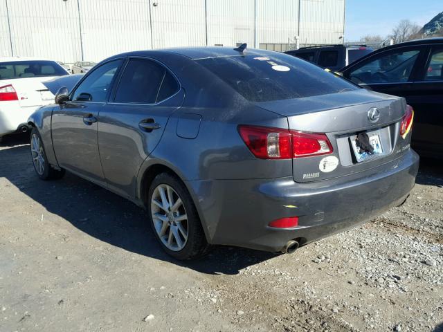 JTHCF5C23C5059684 - 2012 LEXUS IS 250 GRAY photo 3