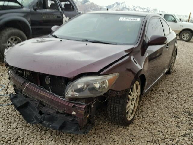 JTKDE167370168781 - 2007 TOYOTA SCION TC PURPLE photo 2