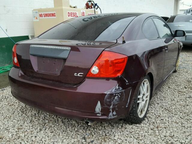 JTKDE167370168781 - 2007 TOYOTA SCION TC PURPLE photo 4