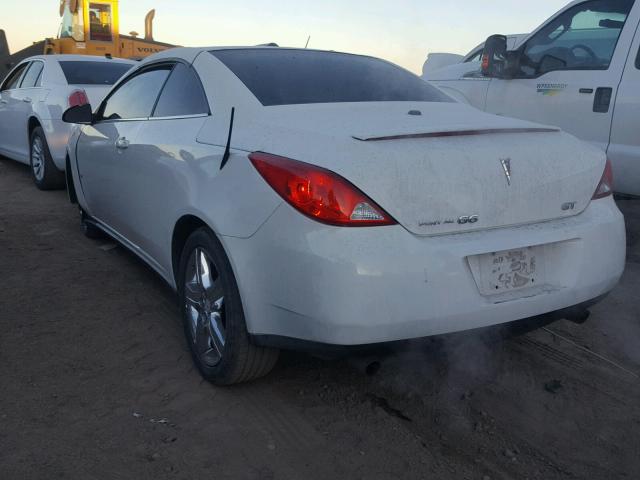 1G2ZH361684262163 - 2008 PONTIAC G6 GT WHITE photo 3