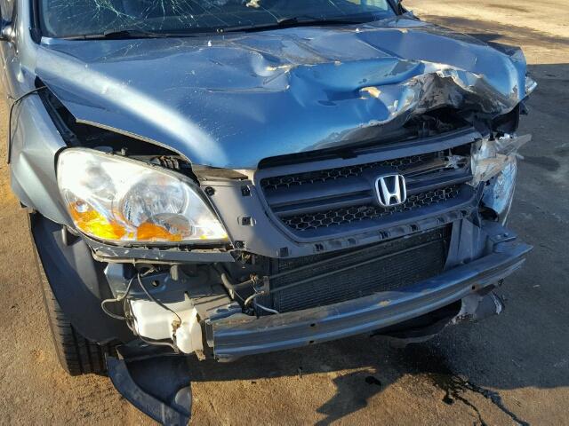 2HKYF18655H531432 - 2005 HONDA PILOT EXL BLUE photo 9