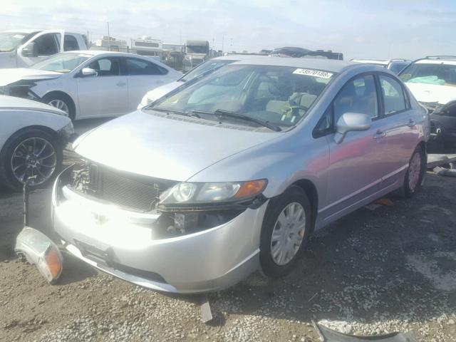 1HGFA46586L000161 - 2006 HONDA CIVIC GX SILVER photo 2