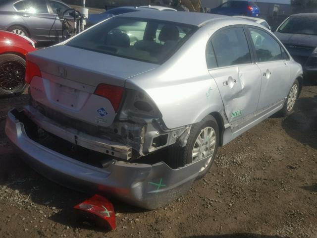 1HGFA46586L000161 - 2006 HONDA CIVIC GX SILVER photo 4