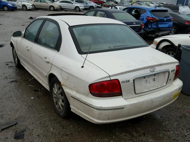 KMHWF35H94A979697 - 2004 HYUNDAI SONATA GLS WHITE photo 3