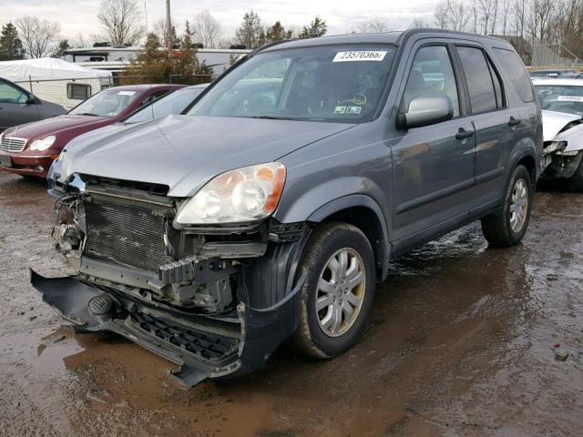 SHSRD78846U442328 - 2006 HONDA CR-V EX GRAY photo 2