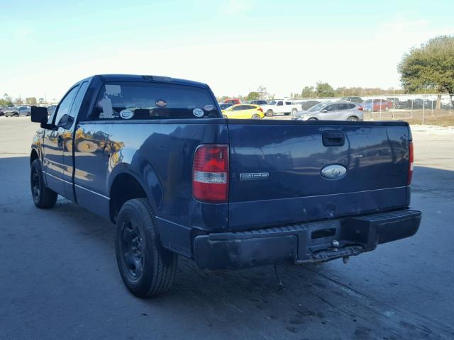 1FTRF12236NA23875 - 2006 FORD F150 BLUE photo 3