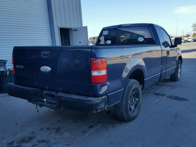 1FTRF12236NA23875 - 2006 FORD F150 BLUE photo 4