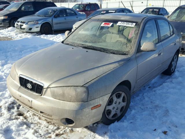 KMHDN45D13U558714 - 2003 HYUNDAI ELANTRA GL TAN photo 2