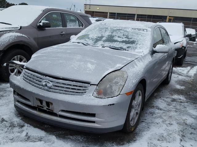 JNKCV51F14M719141 - 2004 INFINITI G35 SILVER photo 2