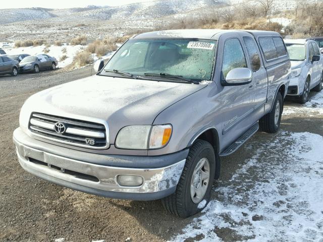 5TBRT3417YS082216 - 2000 TOYOTA TUNDRA ACC GRAY photo 2