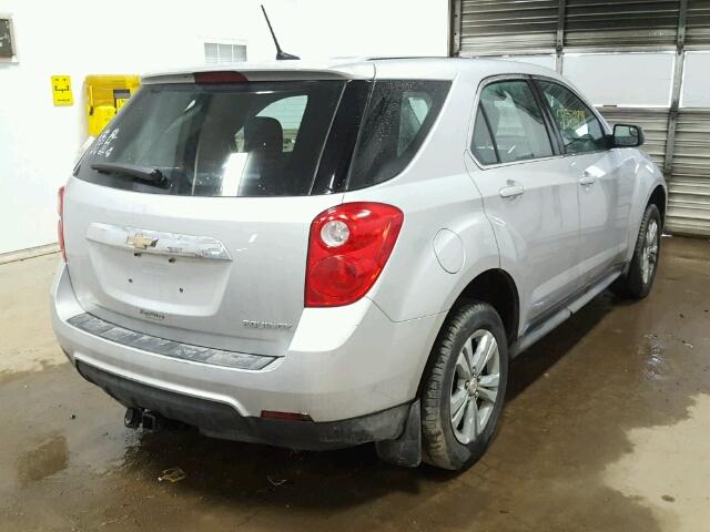 2GNALBEK2C6362478 - 2012 CHEVROLET EQUINOX LS SILVER photo 4