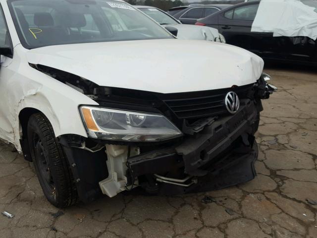 3VW2K7AJ1BM379574 - 2011 VOLKSWAGEN JETTA BASE WHITE photo 9