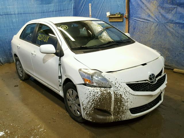 JTDBT4K37CL012177 - 2012 TOYOTA YARIS WHITE photo 1