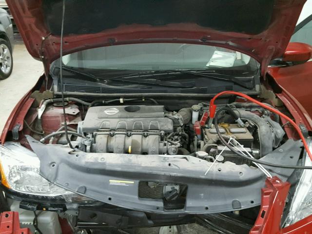 3N1AB7AP0EL647160 - 2014 NISSAN SENTRA S RED photo 7