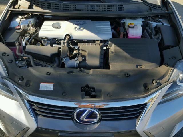 JTHKD5BHXF2246532 - 2015 LEXUS CT 200 SILVER photo 7