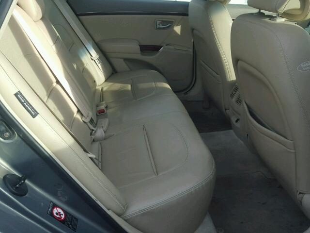 KMHFC46F36A114416 - 2006 HYUNDAI AZERA SE GRAY photo 6