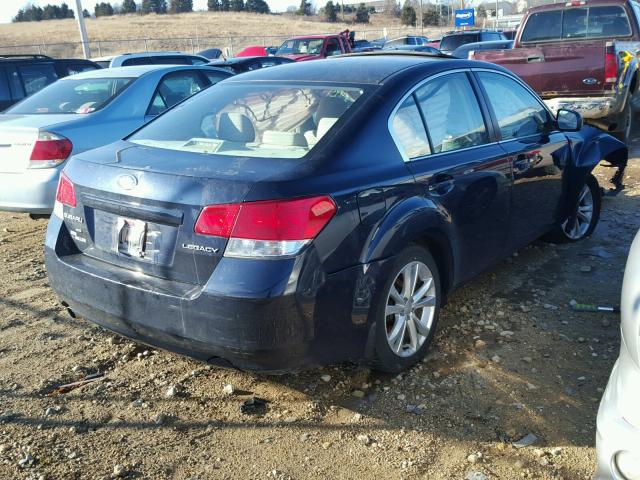 4S3BMCG69D3036864 - 2013 SUBARU LEGACY 2.5 BLUE photo 4