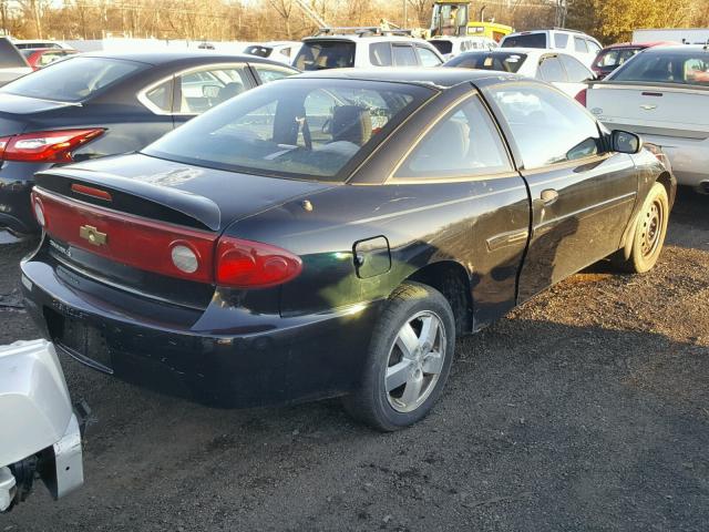 1G1JF14F357107252 - 2005 CHEVROLET CAVALIER L BLACK photo 4