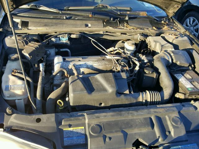 1G1JF14F357107252 - 2005 CHEVROLET CAVALIER L BLACK photo 7