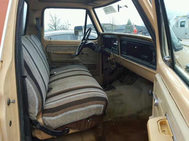 F14HRY63742 - 1977 FORD F150 TAN photo 5