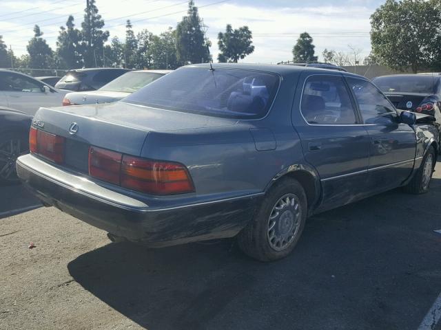 JT8UF11E2L0001055 - 1990 LEXUS LS 400 BLUE photo 4