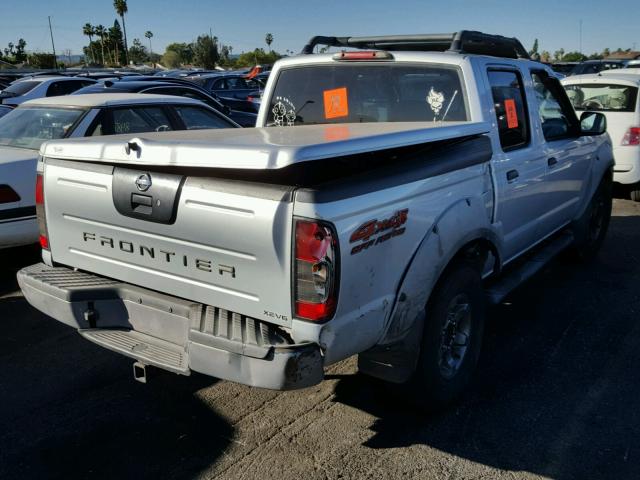 1N6ED27Y42C366012 - 2002 NISSAN FRONTIER C SILVER photo 4