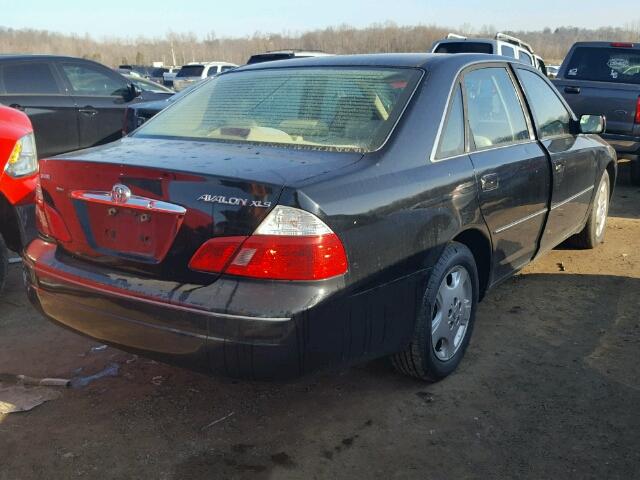 4T1BF28B23U328067 - 2003 TOYOTA AVALON XL BLACK photo 4