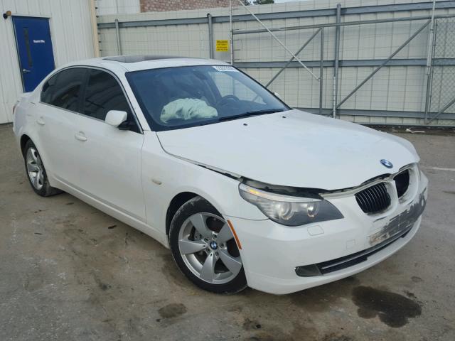 WBANU53528CT11533 - 2008 BMW 528 I WHITE photo 1