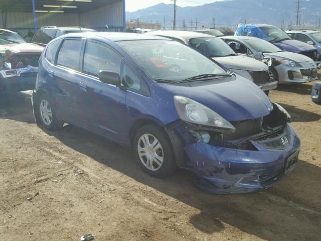 JHMGE88259S007918 - 2009 HONDA FIT BLUE photo 1