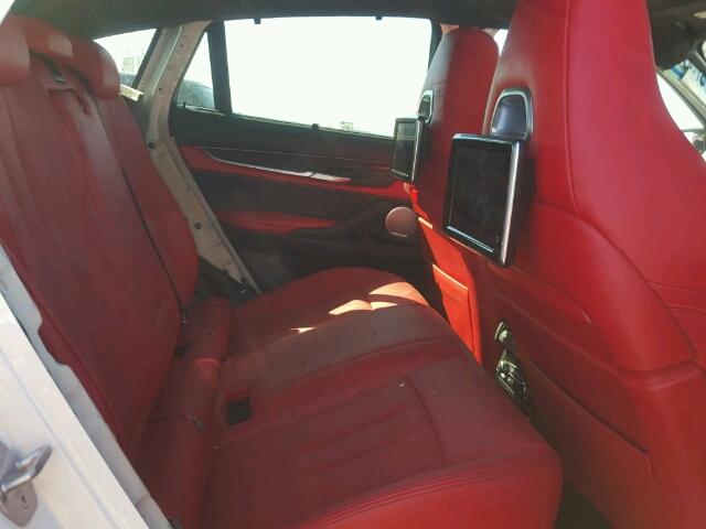 5YMKW8C57G0R43114 - 2016 BMW X6 WHITE photo 6