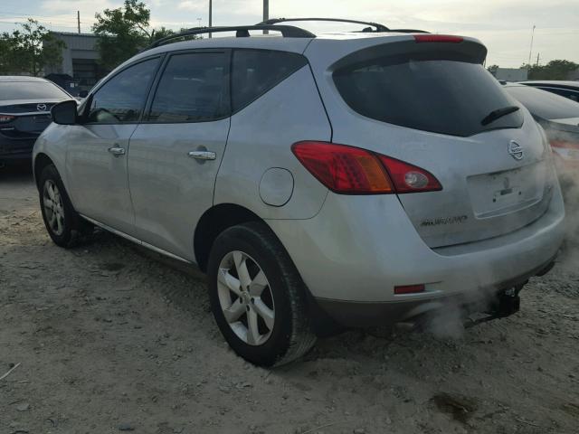 JN8AZ1MU8AW003566 - 2010 NISSAN MURANO S SILVER photo 3