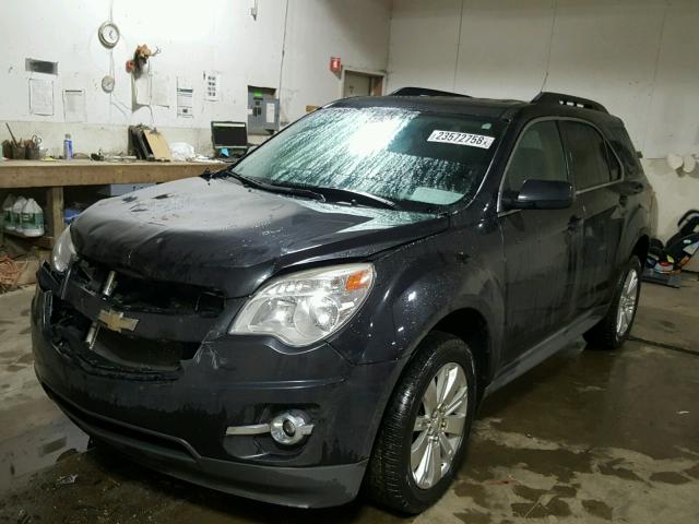 2CNFLPEY0A6338463 - 2010 CHEVROLET EQUINOX LT BLACK photo 2