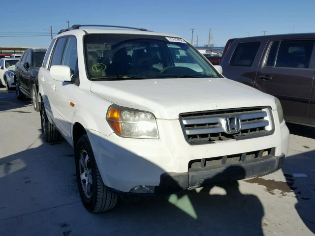 2HKYF18596H524881 - 2006 HONDA PILOT EX WHITE photo 1