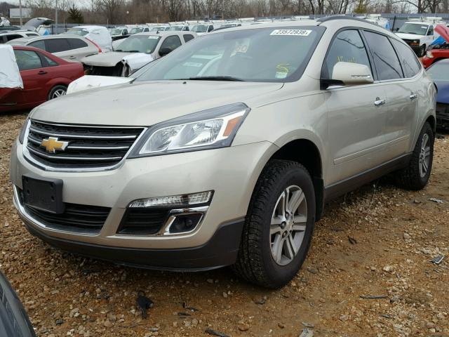 1GNKRGKDXHJ207399 - 2017 CHEVROLET TRAVERSE L TAN photo 2