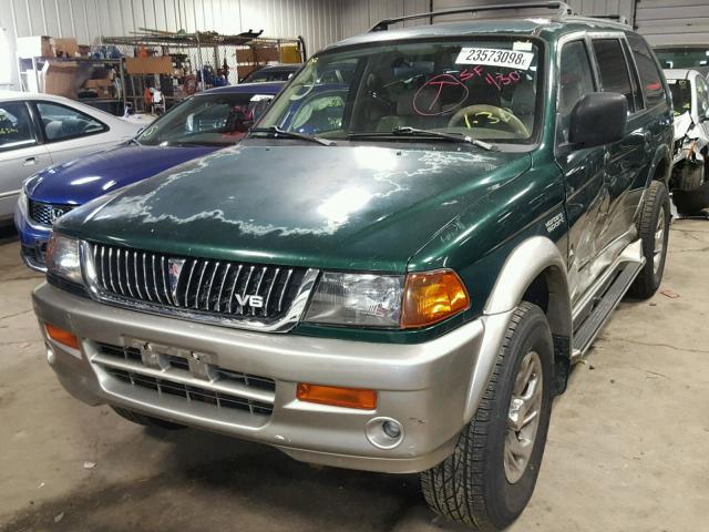 JA4LS41R1XP027456 - 1999 MITSUBISHI MONTERO SP GREEN photo 2