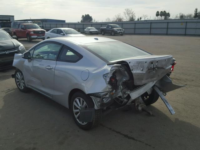 2HGFG3B06CH503120 - 2012 HONDA CIVIC EXL SILVER photo 3