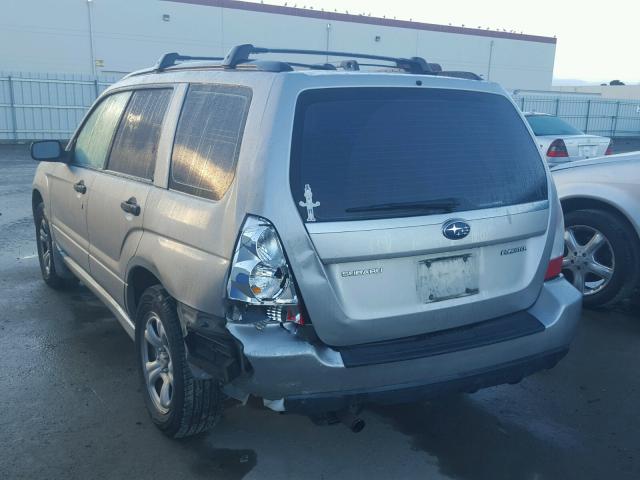 JF1SG63646H739542 - 2006 SUBARU FORESTER 2 SILVER photo 3