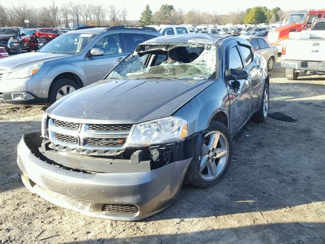 1C3CDZAB1DN731023 - 2013 DODGE AVENGER SE GRAY photo 2